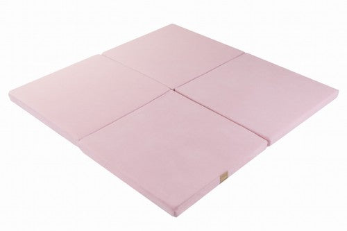 Tapis de jeu Carrés en mousse 120 cm, rose • LOOVE