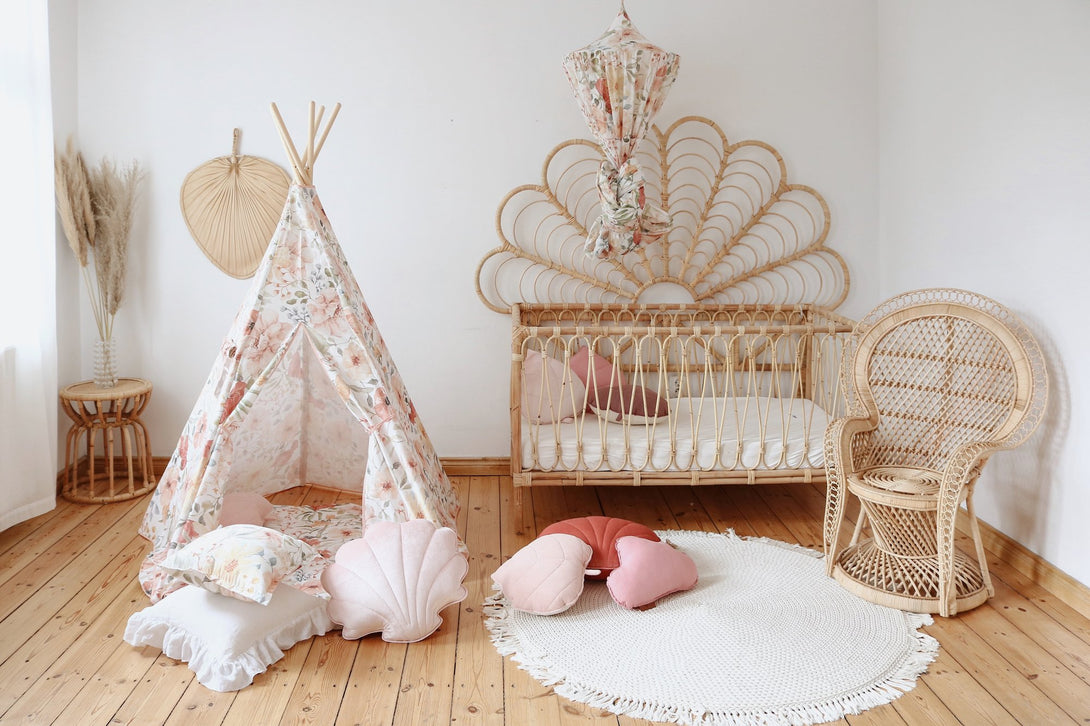 Teepee / Tipi pour enfant, en coton imprimé animaux OEKO-TEX • LOOVE