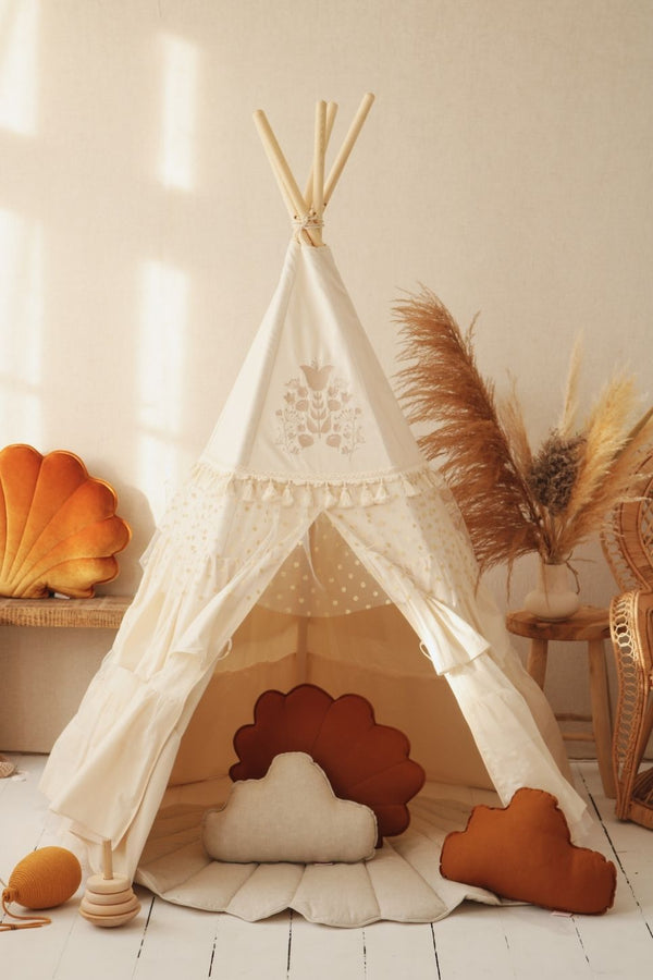 Teepee / Tipi à franges en coton