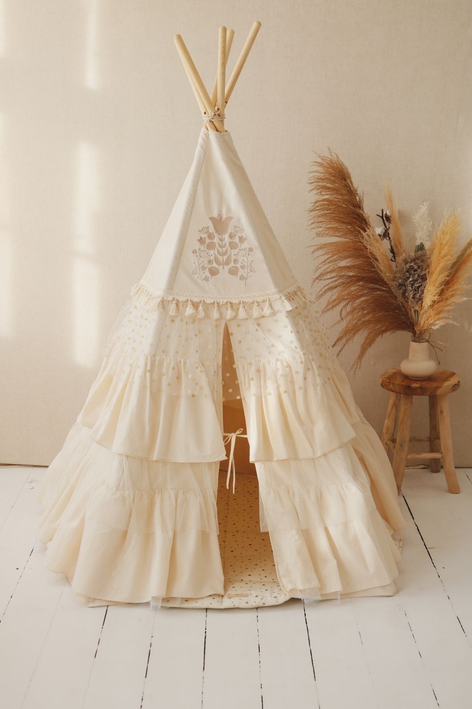 boho tipi tent Tipi / Tipi mit Fransen für Kinder, aus Baumwolle • LOOVE