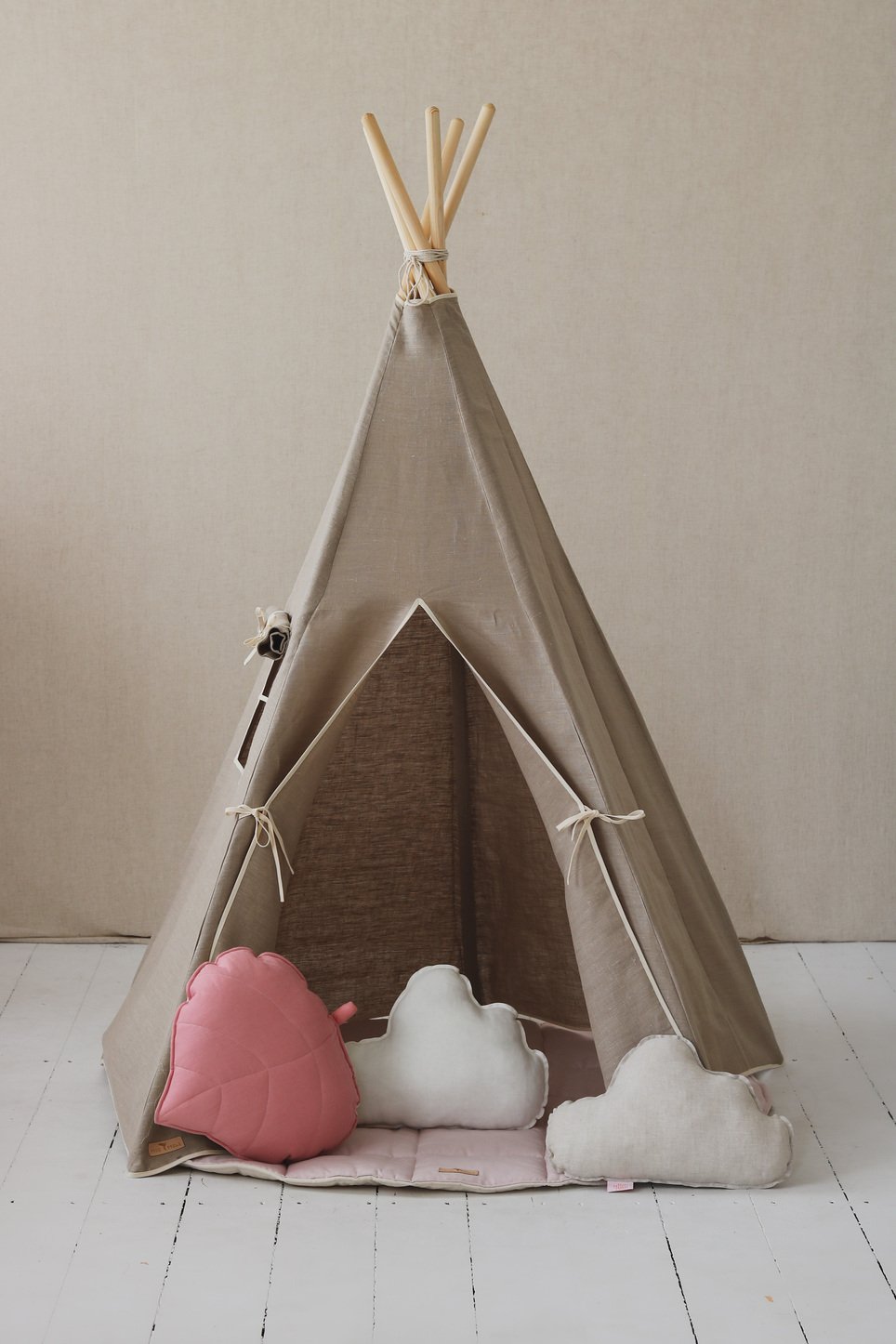 Teepee / Tipi pour enfant, en lin OEKO-TEX • LOOVE