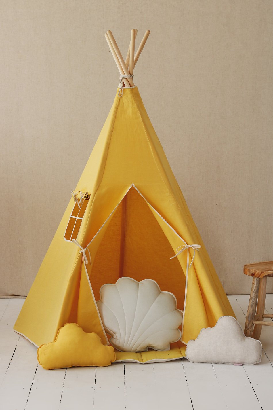 Teepee / Tipi pour enfant, en lin OEKO-TEX • LOOVE