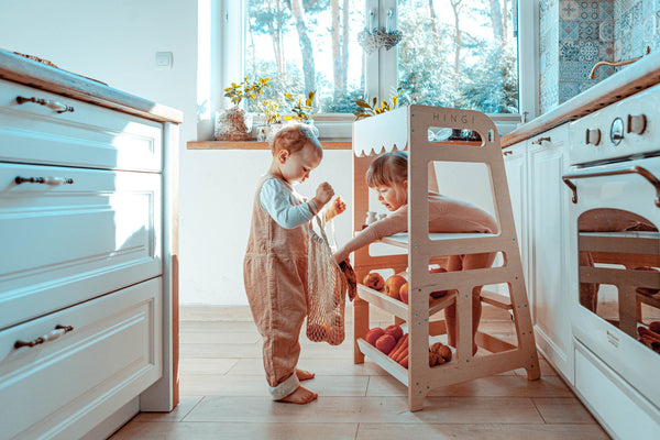 Tour d’observation Montessori 2-en-1 étal de marché • LOOVE