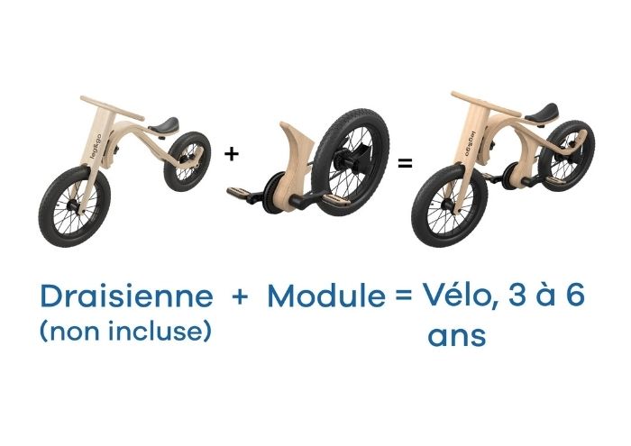 Extension "Vélo" pour Draisienne évolutive, en bois FSC • LOOVE